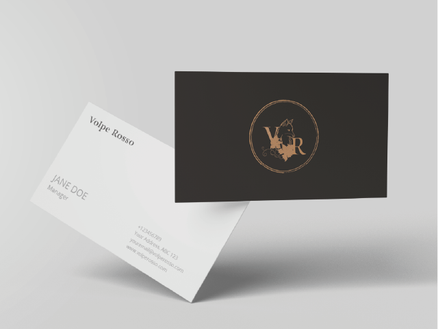 Example business card design